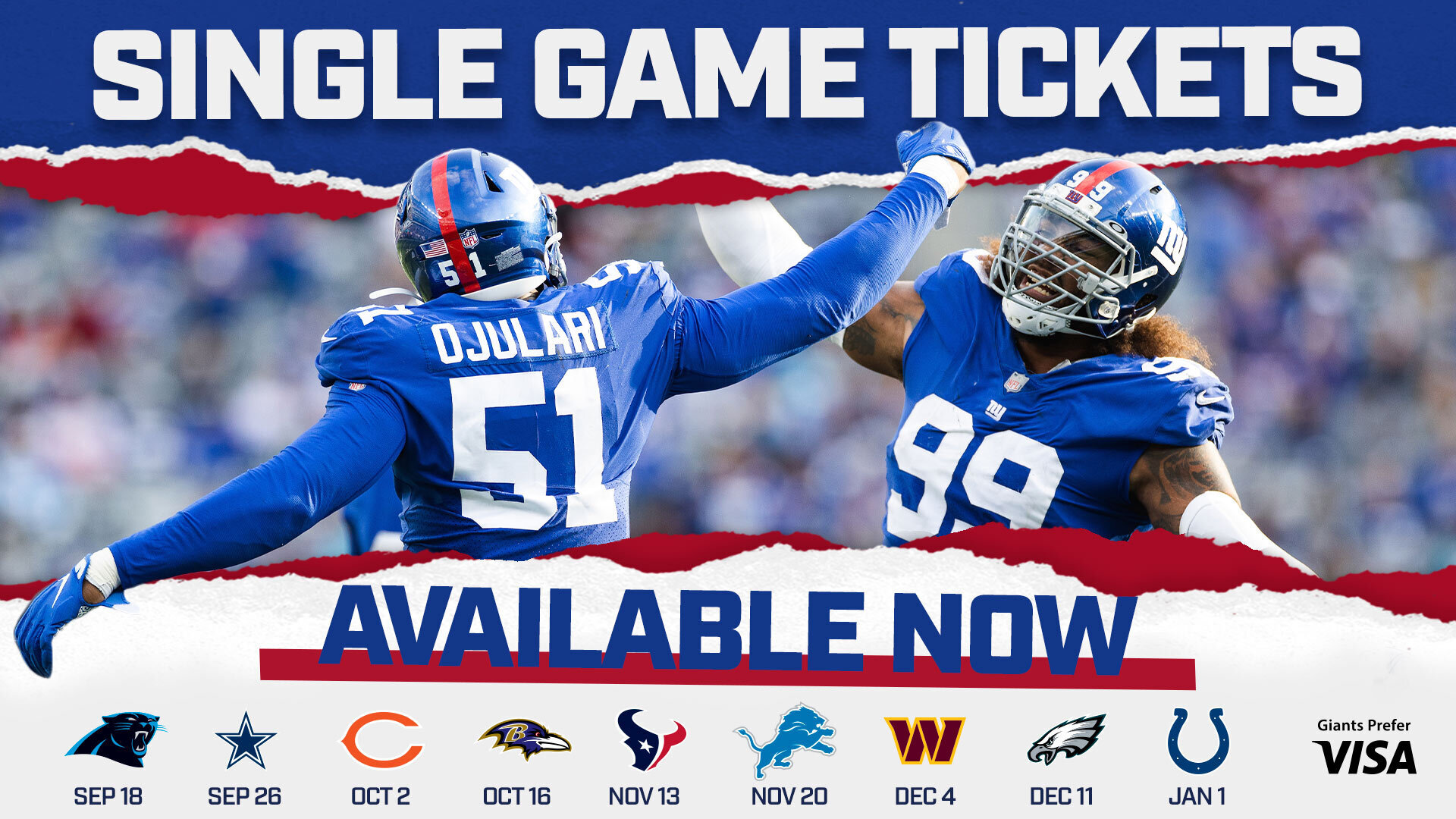 new york giants single game tickets