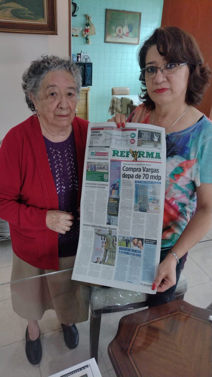 Aquí está la señora que me vendió el terreno en donde está mi rancho, a quien señalaron que ya había fallecido.