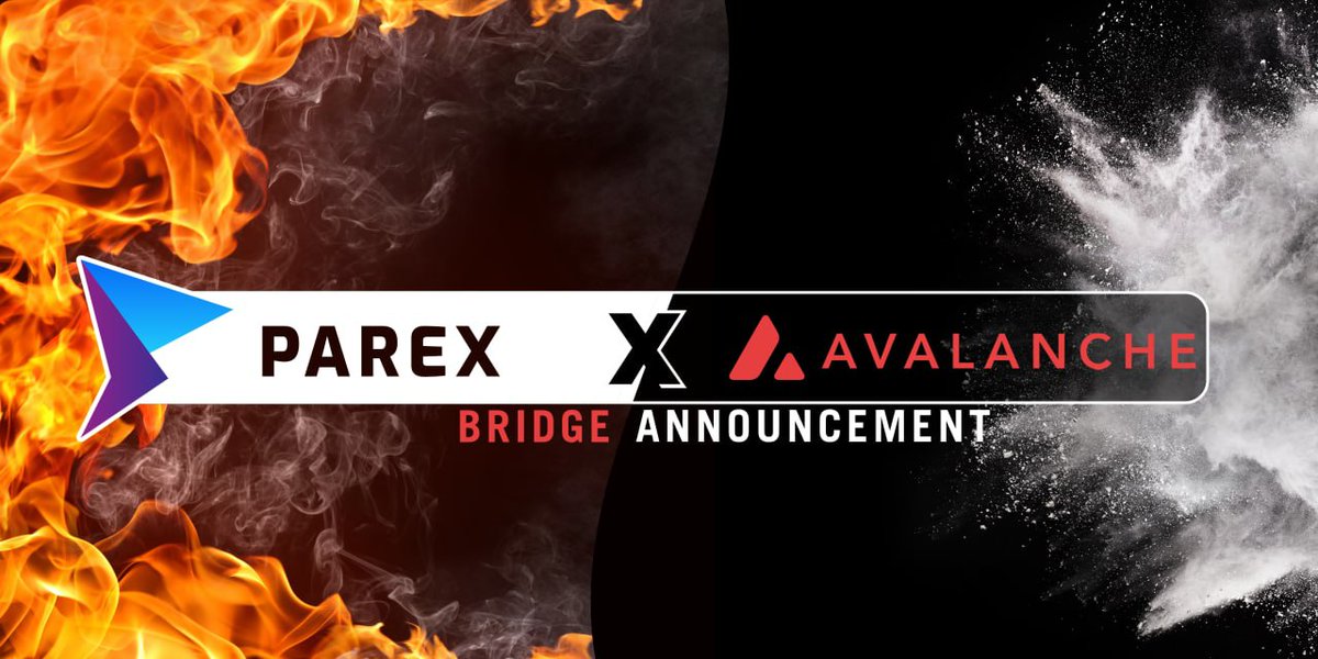 🎉Congratulation to <a href="/parexmarket/">old account. new @parexnetwork</a> for the successful bridge on the @avalancheavax network

#AVAX x #PRX 🔰🚀

😍Due to this bridge, $PRX brings new interactions and 

Follow the team👇for details
🌐parex.market
📨t.me/ParexPRX

#DeFi #PAREX #NFT #Blockchain