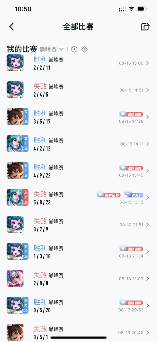 翻了翻我以前发的内容，别说我以前玩着荣耀玩不少啊，天天都在玩这个赛季我嘎嘎菜了，赢了几天就开始连跪了，好几天没玩了，给你们分享几张战绩，战绩平平还能躺赢，谁看了都得羡慕一下子吧 https://t.co/aZAZckP0Uq