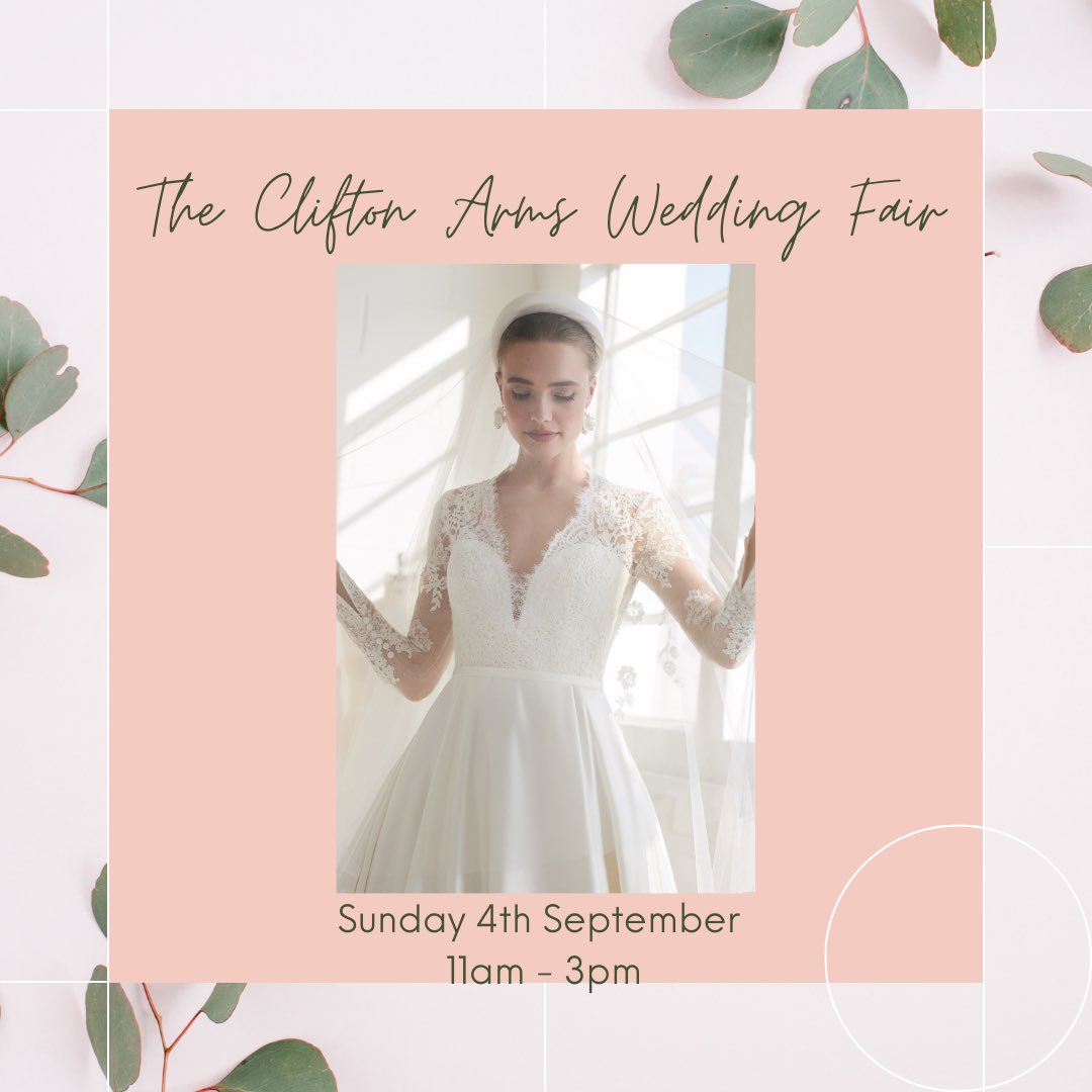 Looking forward to this on Sunday! 💞 <a href="/CliftonArms/">Clifton Arms Hotel</a> xx #weddingfair #weddingfairlancashire