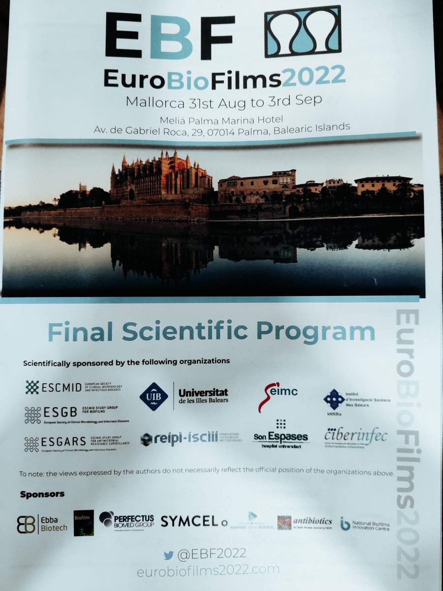 Kvichers's tweet image. Looking forward to some exciting days with cutting-edge biofilm research! @EBF2022