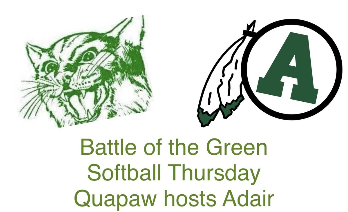 Thursday at QPS
Quapaw vs. Adair
MS will begin play at 4:30 p.m.
Varsity contest at 6:00 p.m.