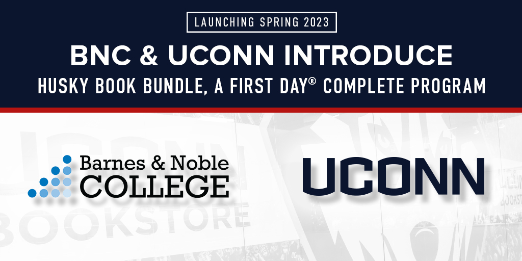 We're excited to launch First Day® Complete at <a href="/UConn/">UConn</a>. 24,000+ undergrads will have access to all their required course materials on or before the first day of class—allowing them to engage with course content from day one. bit.ly/3e38SVb
