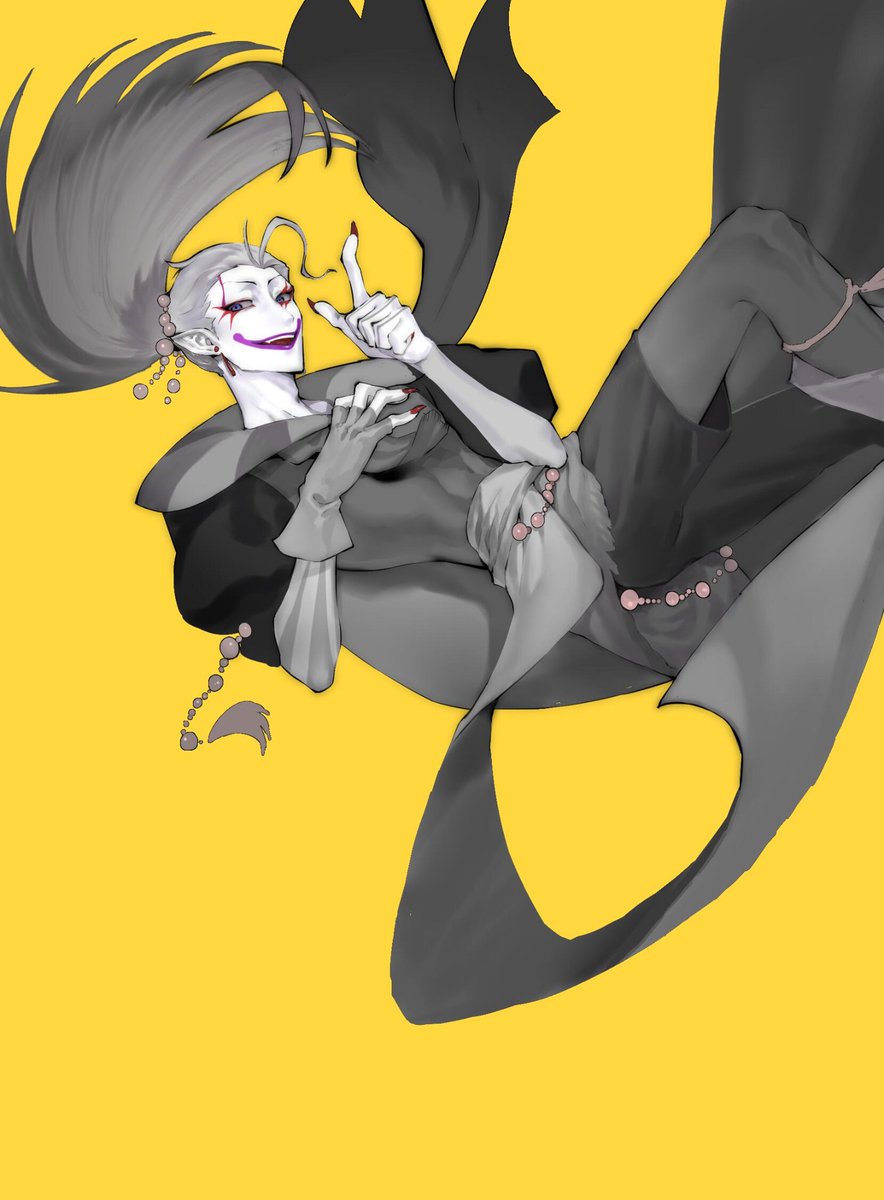 #ケフカ
好喜欢他的手啊，下次画手交了…老婆…