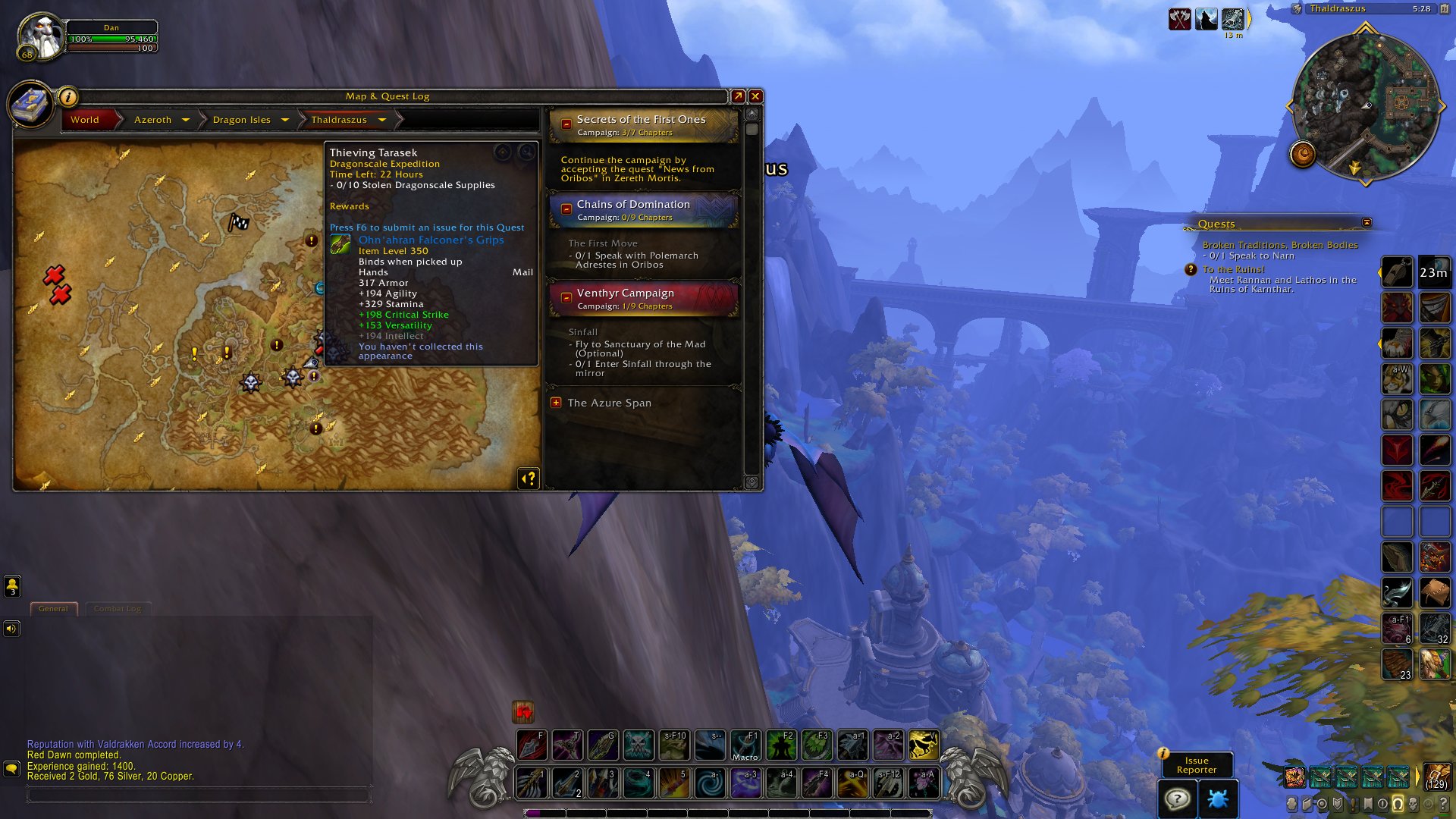 MrGM on Twitter "Finishing the main Dragonflight campaign quests