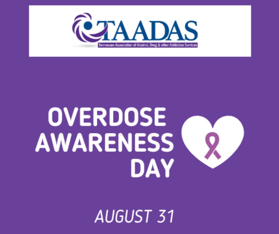 tnvoices's tweet photo. Today is Overdose Awareness Day. We remember those lives that have been lost to drug use and addiction and commit to learning how we can save lives. TAADAS offers free literature to Tennessee residents. 
https://t.co/FNWVpJceJh https://t.co/aYT9cUfgGL