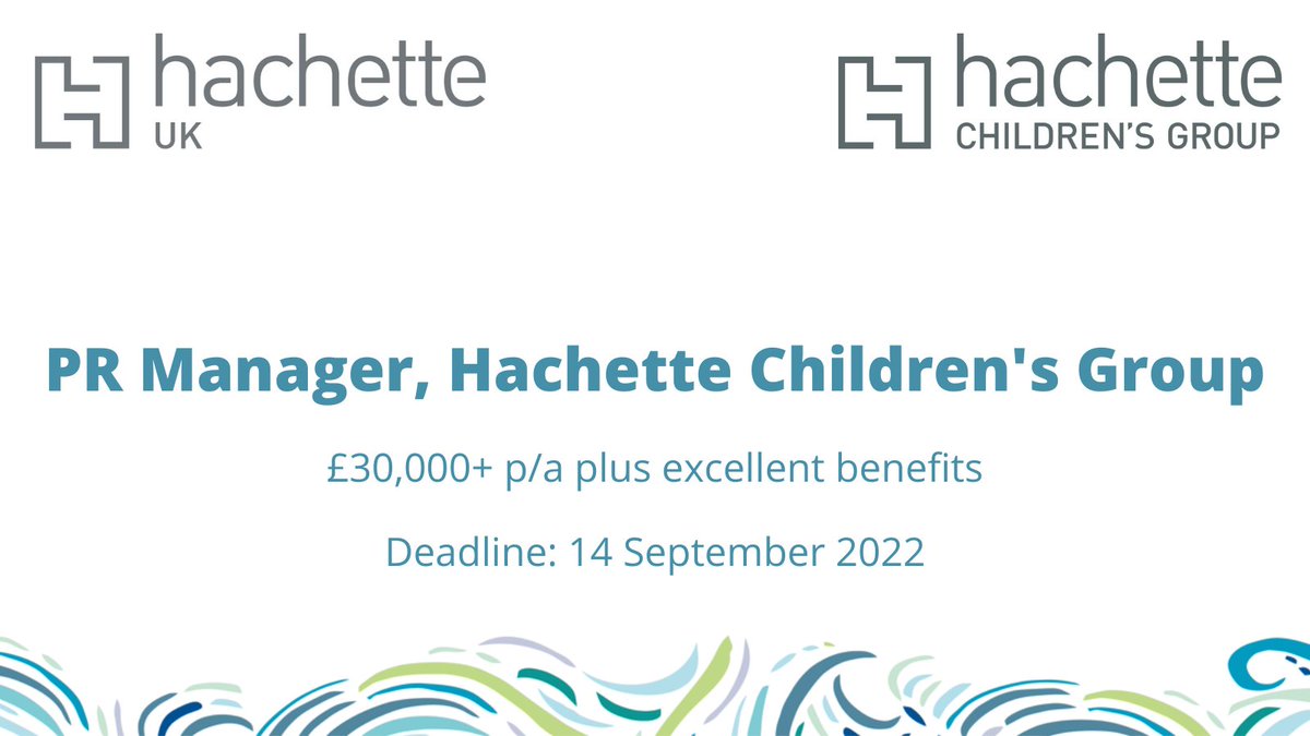 .<a href="/HachetteKids/">Hachette Children's Group</a> is looking for a PR Manager to join their brilliant team! 

Find out more here and apply online today: ow.ly/aCMF50Kx2nx