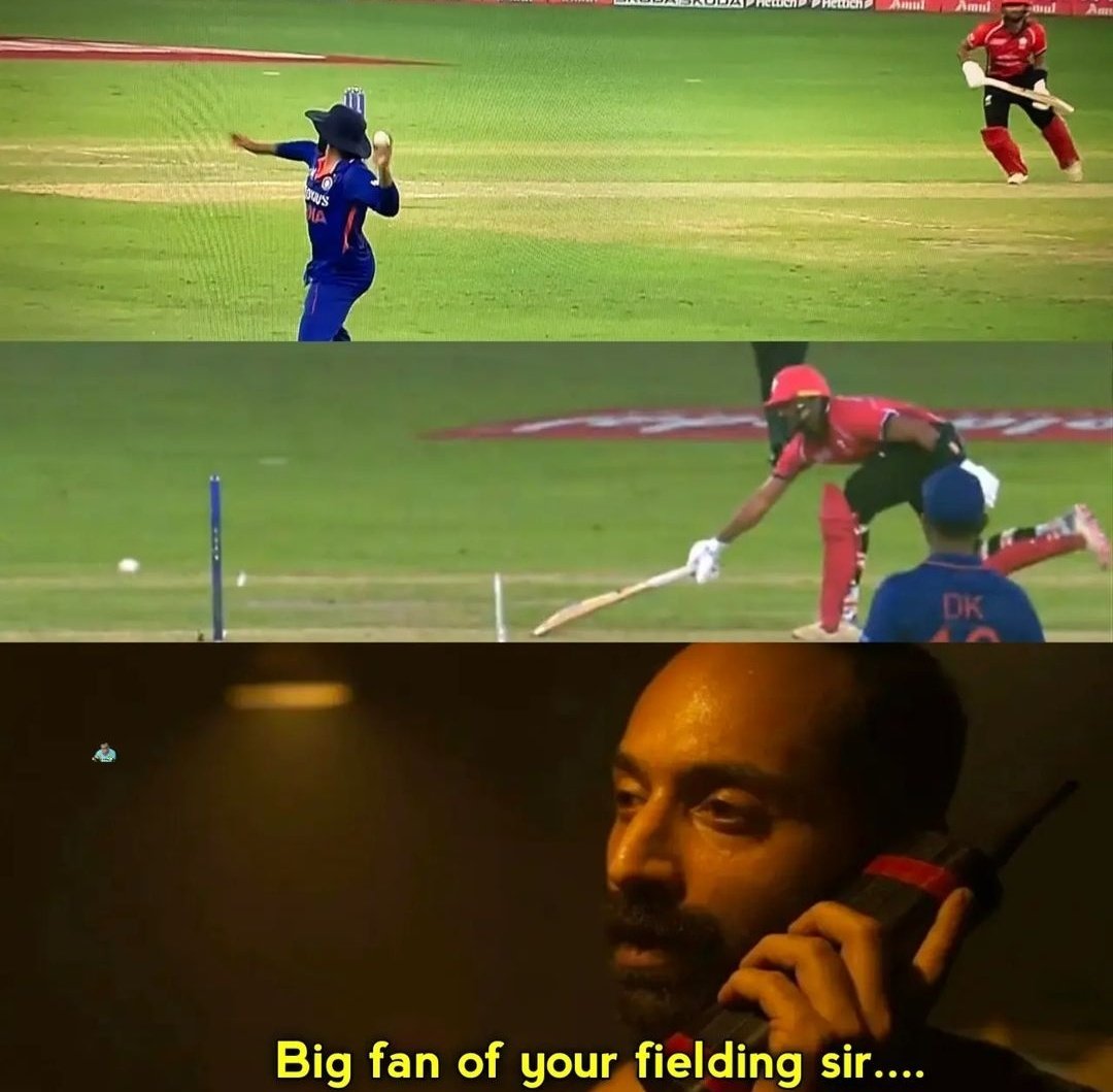 Rocket Throw From Sir Ravindra Jadeja 😍🔥.

#INDvHKG #AsiaCup2022 #Jadeja
