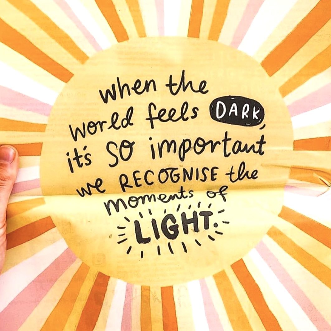 When the world feels dark it’s so important to recognise the moments of light ☀️

Image: <a href="/emilycoxhead/">Emily Coxhead</a> <a href="/HappyNewspaper_/">The Happy Newspaper</a>
