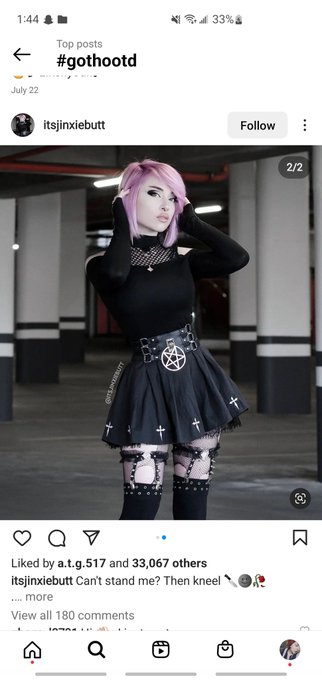 Bunny - 1 pic. Ok for pretty goth barista so far these two styles are in the lead (of course feel free to dm any other outfits you think of!!) https://t.co/UyBR0A92nw