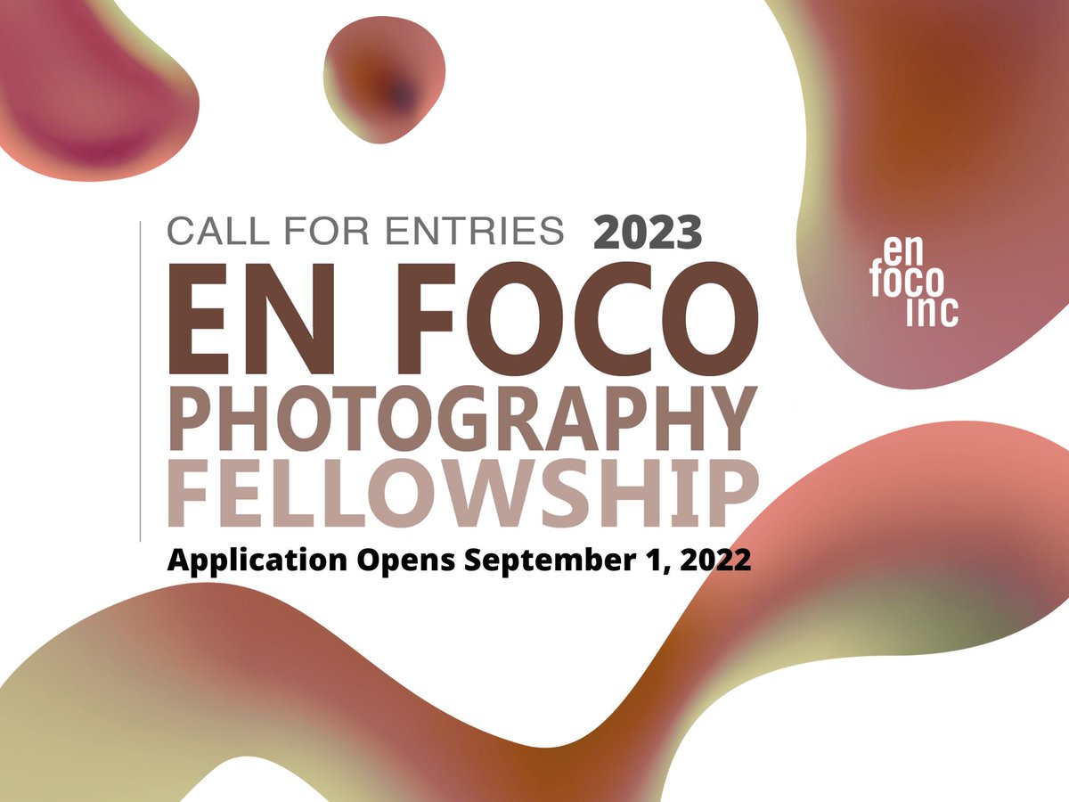 Applications for 2023 Photography Fellow Open Sept. 1, 2023. enfoco.org/fellowship/sub…

#artsubmission #callforartists #artsubmissions #art #opencall #centrala #submitart #opencallforartists #artist #drawing #submityourart #artwork #coventryartists #callforartistsuk