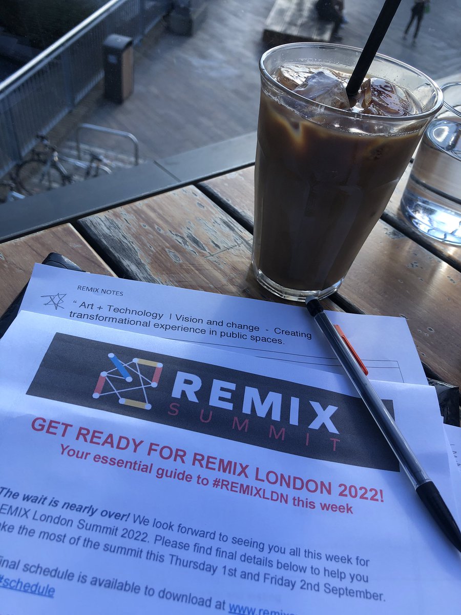 Made it to “that London” prepping & looking forward to sharing the stage with an awesome lineup for @remixsummit 2022! Will you be there? If yes come find us.Looking forward to being inspired and energised! @TS_studios @frequency_fest @ace_midlands #DigitalDemocracies  #REMIXLDN