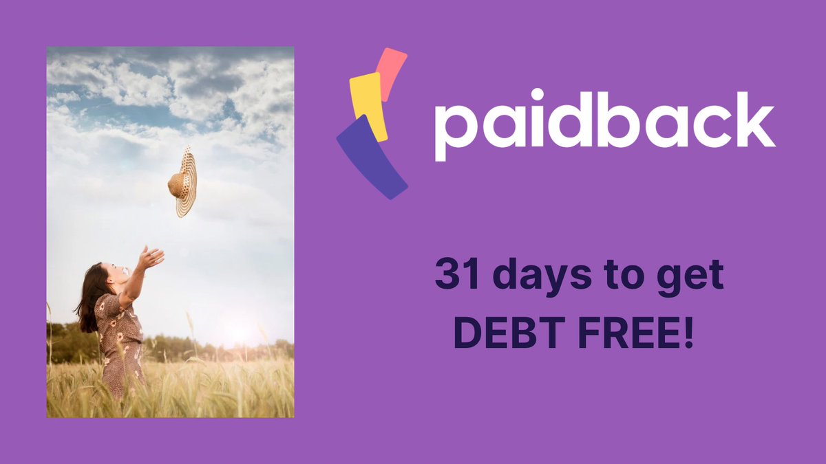 paidbackapp's tweet photo. August 31: Pat yourself on the back. You worked hard this month and now your Paidback payments are a regular routine #getdebtfree https://t.co/zluwPyKth7