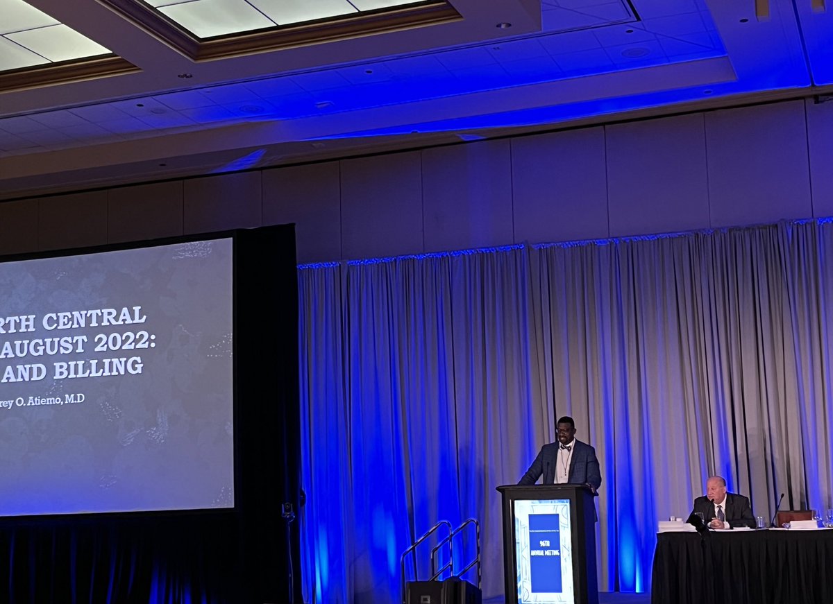 emilyB_MD's tweet photo. Our program director, Dr. Humphrey Atiemo, MD giving a very important talk on Coding and Billing at the NCS AUA 2022!!! @VattikutiUrol @NCSAUA @HFleakyladies https://t.co/2SRrC8U1r5