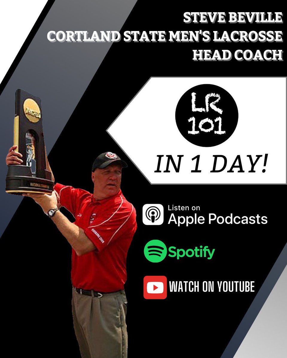 WE ARE BACK‼️

➡️ Tune in📱tomorrow as Luke talks🗣with Head Coach Steve Beville of  Cortland State Men’s Lacrosse‼️🥍
<a href="/CortlandMLax/">Cortland Lacrosse</a>