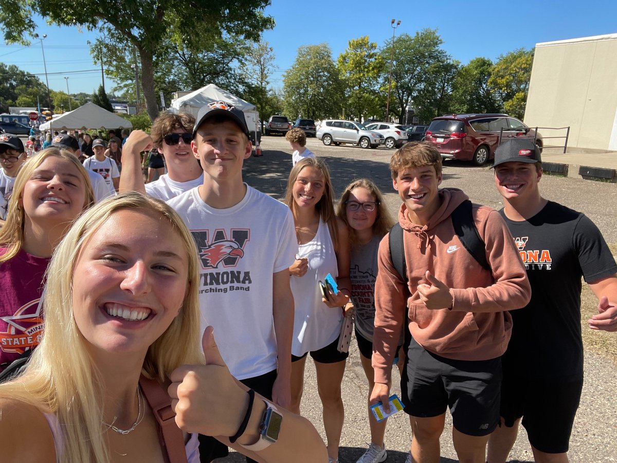 WinhawkBand's tweet photo. We have made it! First things first: take a selfie with a person in the haunted house! https://t.co/JPMG9652LT