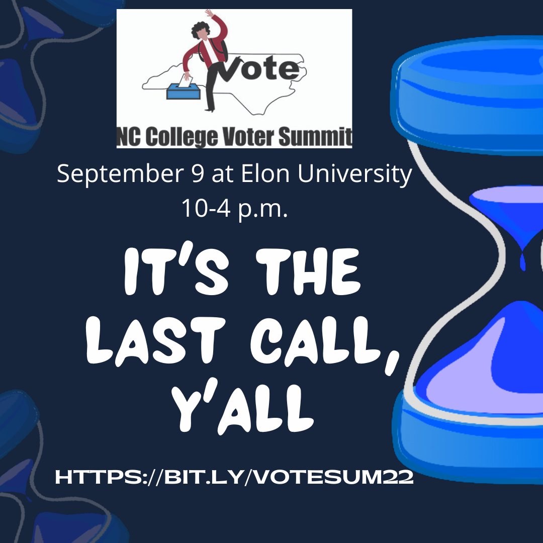 Tomorrow, Sept. 1, is the final day to register for #VoteSum22. Join the 25 campuses already registered! bit.ly/VoteSum22