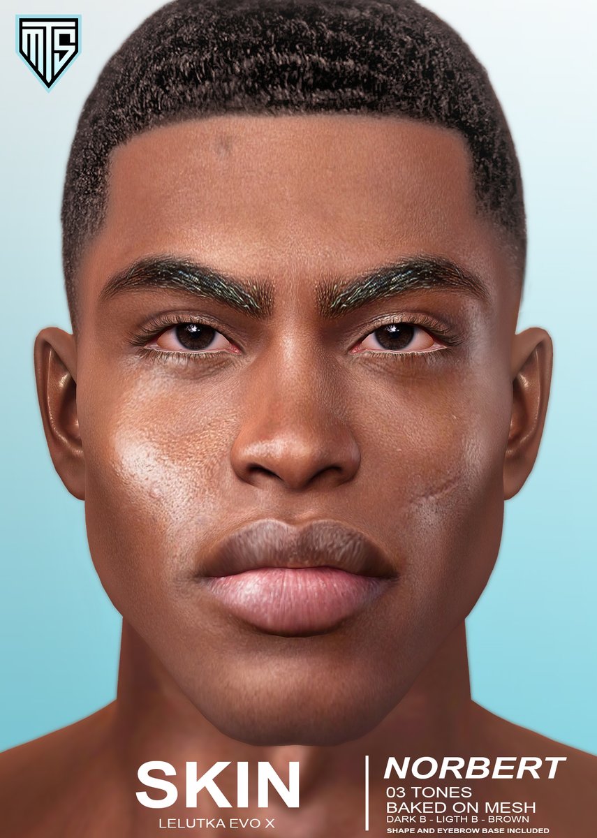 MTSDesigner2's tweet image. MTS STORE - NORBERT SKIN  [LELUTKA EVOX]
Hello brothers my new skin Norbert
Taxi: bit.ly/3psJsmy
#Secondlife #secondlifefashion