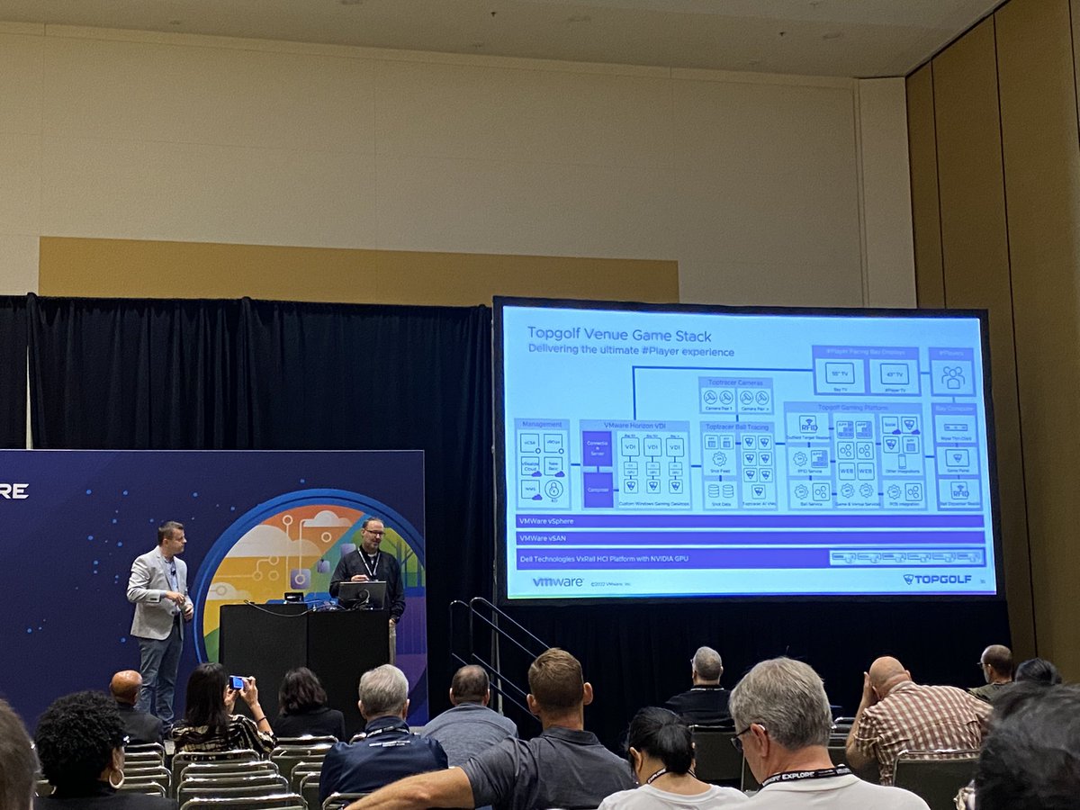 Johan van Amersfoort (@vhojan) on Twitter photo Best session of the conference. Scott Schultz from <a href="/Topgolf/">Topgolf</a> explains how they used @vmwarehorizon and <a href="/NVIDIAVirt/">NVIDIA VIRT</a> to virtualize a game to augment Angry Birds. Proud that I have played a small role in this perfect use case for gaming on VDI! Find this case in the <a href="/vdidesignguide/">VDI Design Guide Series</a>! Best session of the conference. Scott Schultz from <a href="/Topgolf/">Topgolf</a> explains how they used @vmwarehorizon and <a href="/NVIDIAVirt/">NVIDIA VIRT</a> to virtualize a game to augment Angry Birds. Proud that I have played a small role in this perfect use case for gaming on VDI! Find this case in the <a href="/vdidesignguide/">VDI Design Guide Series</a>!