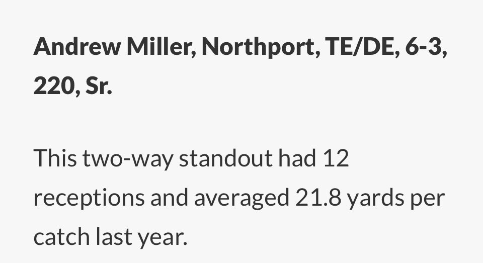 nhs_ftb_booster's tweet photo. Top 100 football players on Long Island @Timcleary_17 @owen_johansen26 Drew Miller. Go Tigers!!! https://t.co/Ipydoi7z3l