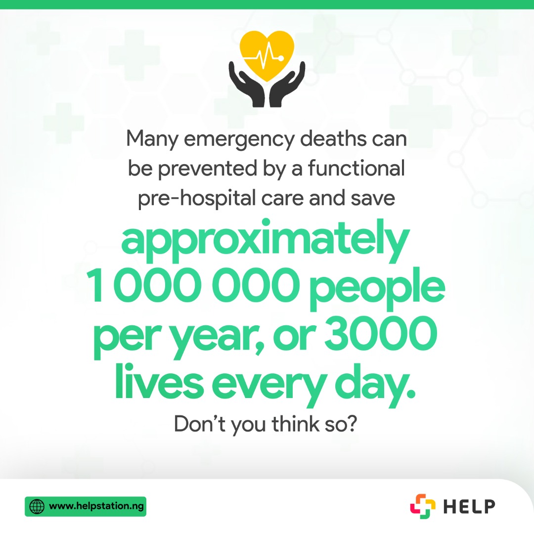 help_station_'s tweet photo. You may not be able to prevent an emergency around you, but you can choose a response to it

The best first responder pre-hospital care service is just one click away
Click the link in the bio to register

#HELPonthego
#HELPisontheway #emergencyservices #emergencyservicesinlagos https://t.co/ejE5iu71Vp