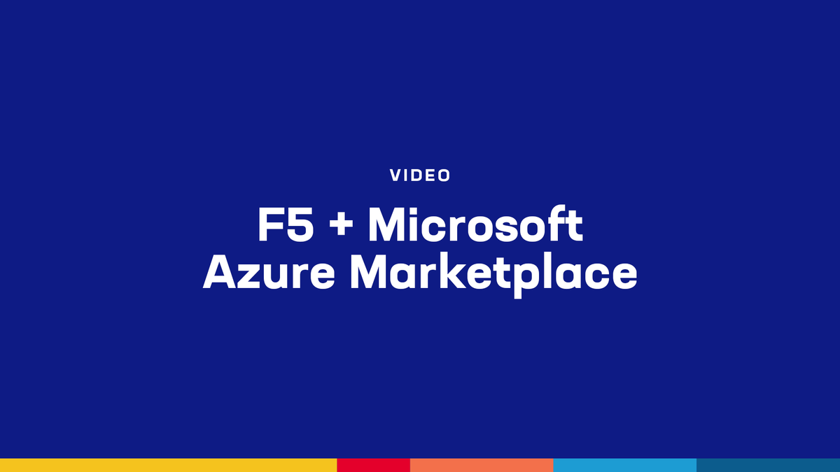 “F5 is really the model for how a cloud application provider should manage the channel,” says Jake Swenson, VP Commercial Marketplace at Microsoft. Learn why: go.f5.net/kq13r6