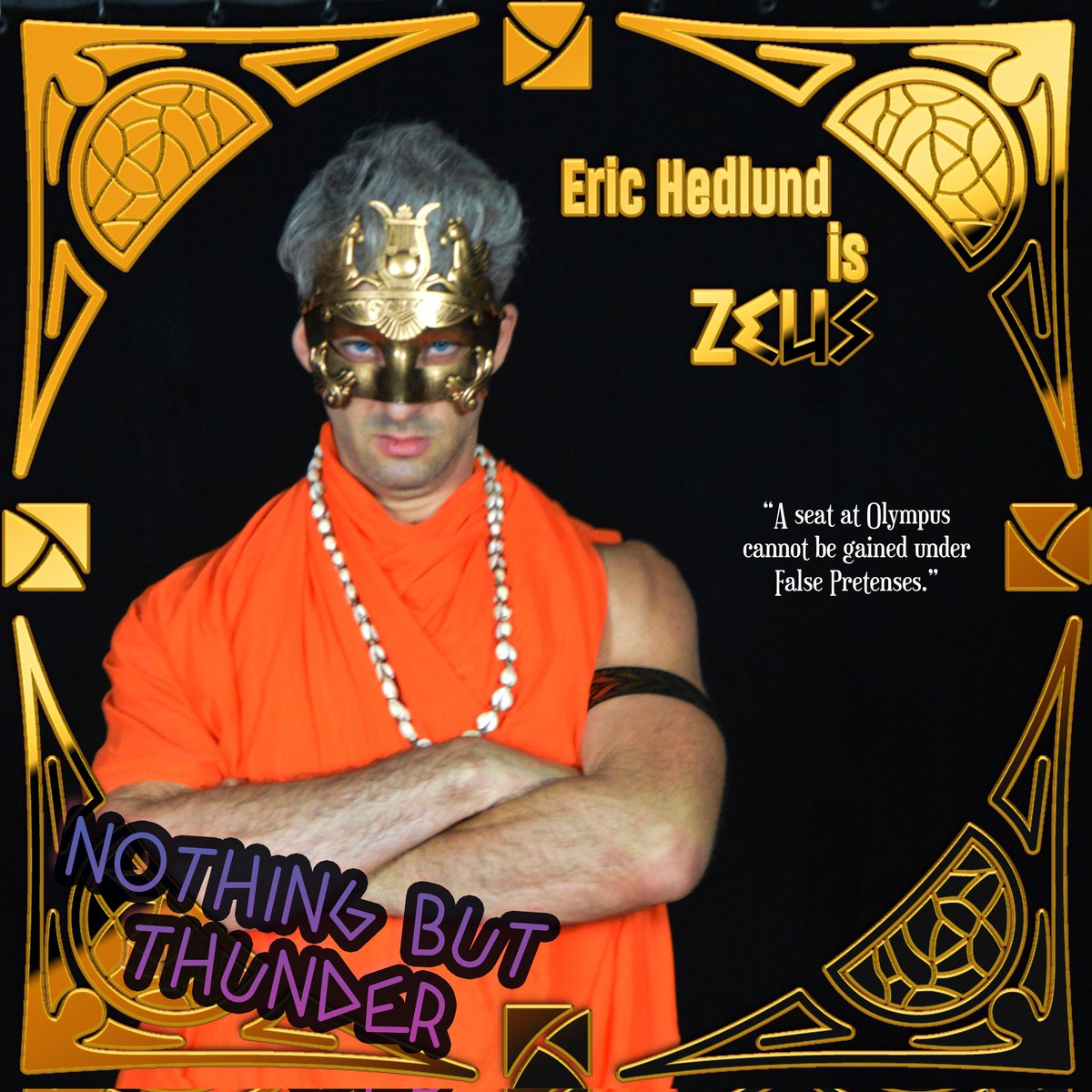 kingduncan42's tweet photo. Day two of our #WeekOfEric - Nothing but Thunder #CharacterPortrait of @EricDHedlund as Zeus! He plays 3 characters in the show. We open next week, Thursday the 8th! Link in pinned status on the Feed! #Zeus https://t.co/nz6iPivz1q