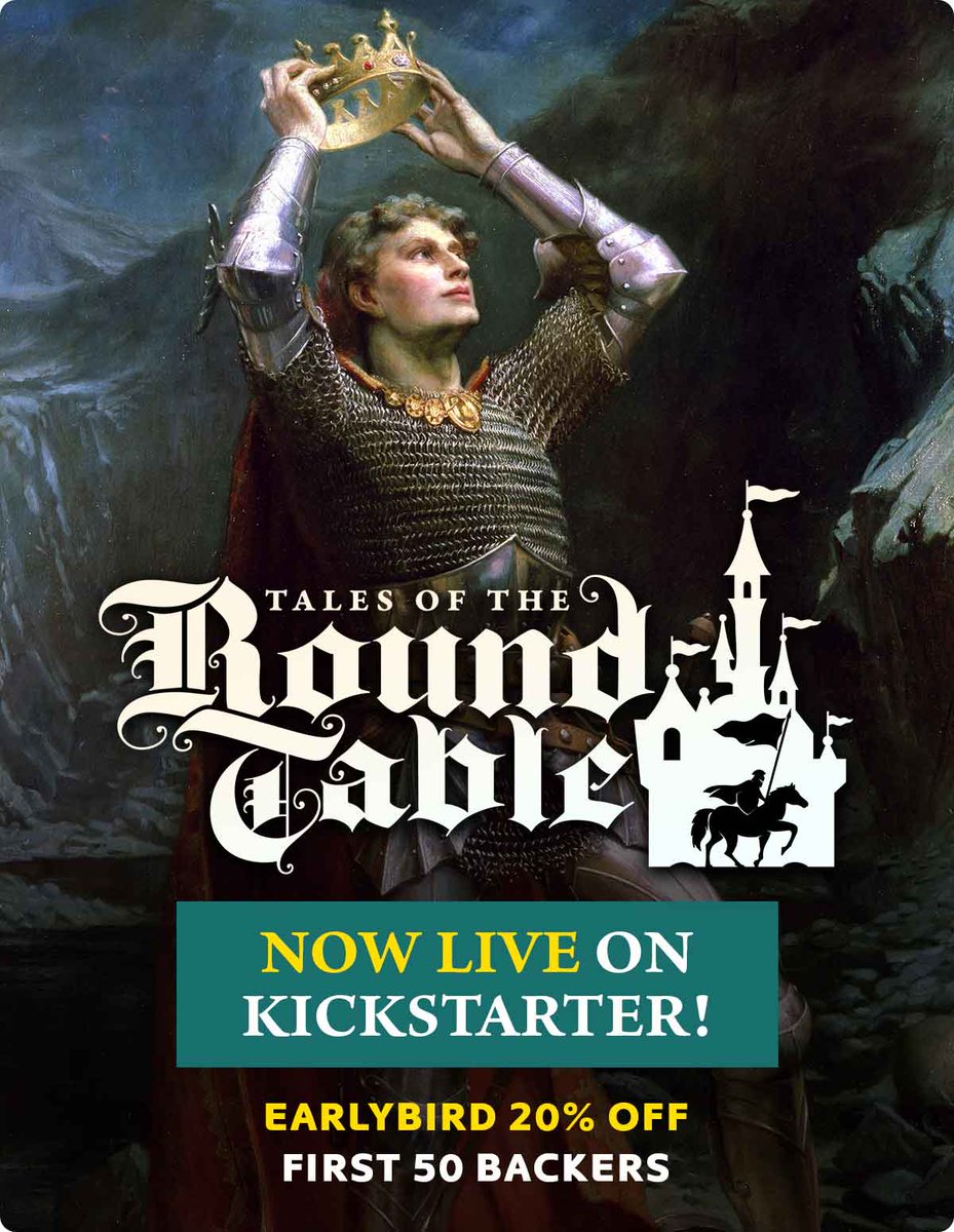 MythweaverGames's tweet photo. Ready for a new way to roleplay? We're THRILLED to finally offer you the fruit of years of work and study in the roleplaying genre. Back our Kickstarter and build the next Arthurian Legend!

https://t.co/KYaM6YmJ4u https://t.co/AUKoPPYE5c