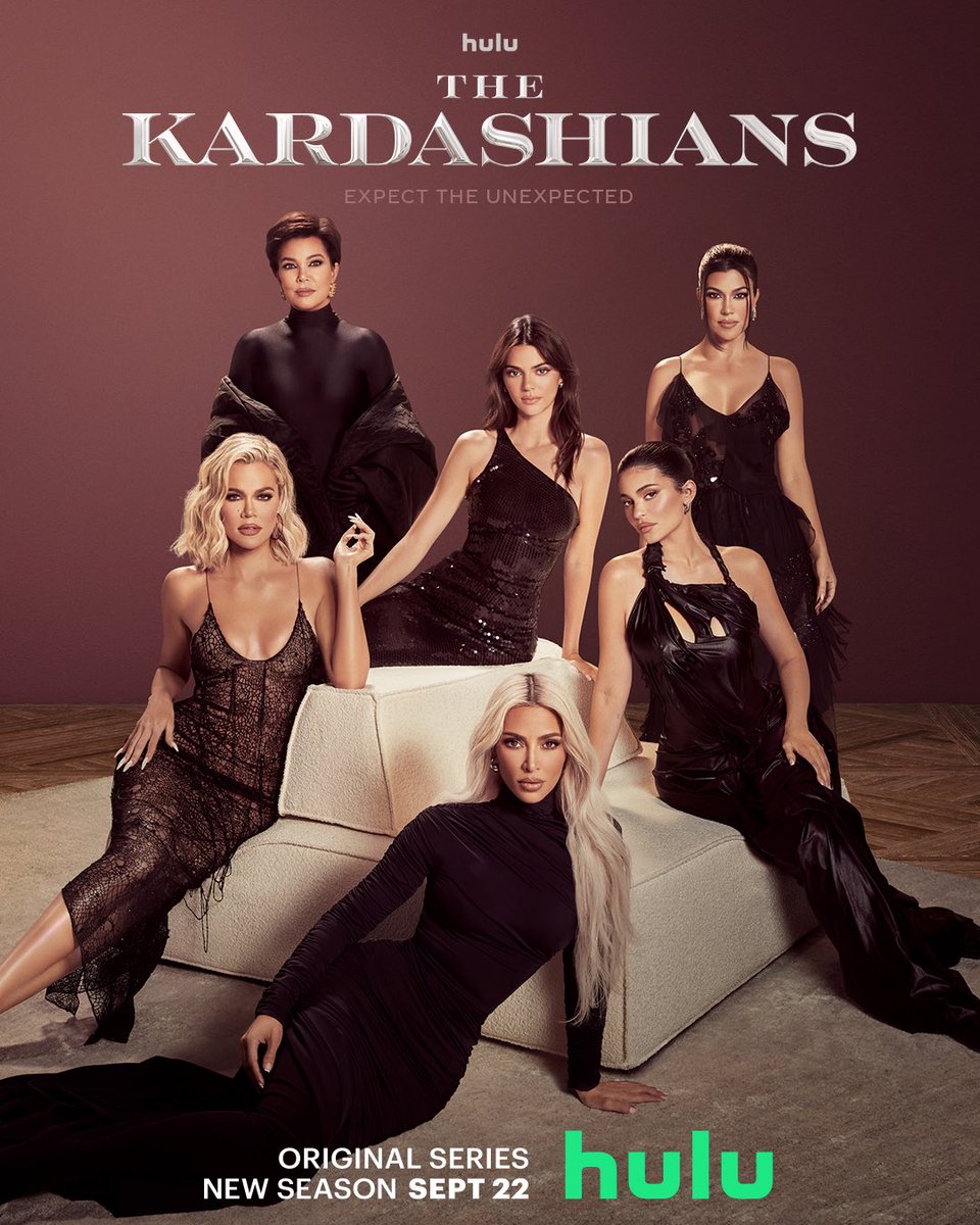 KimKardashian's tweet photo. it’s almost time. @kardashianshulu season 2 of #TheKardashians premieres september 22 on @hulu, Disney+ internationally and Star+ in Latin America. https://t.co/7vGt02dmfV