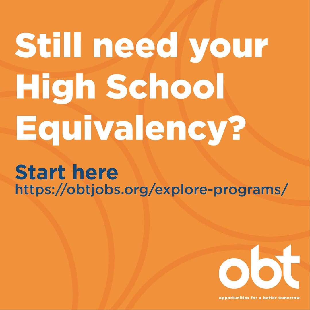 OBTJOBS's tweet image. Need your High School Equivalency? Apply to our #PAID program today! ✔️ Internship experience ✔️ #Workreadinesstraining ✔️ #Mentors + #support ✔️ #Jobplacementassistance. Start here: obtjobs.org/explore-progra…