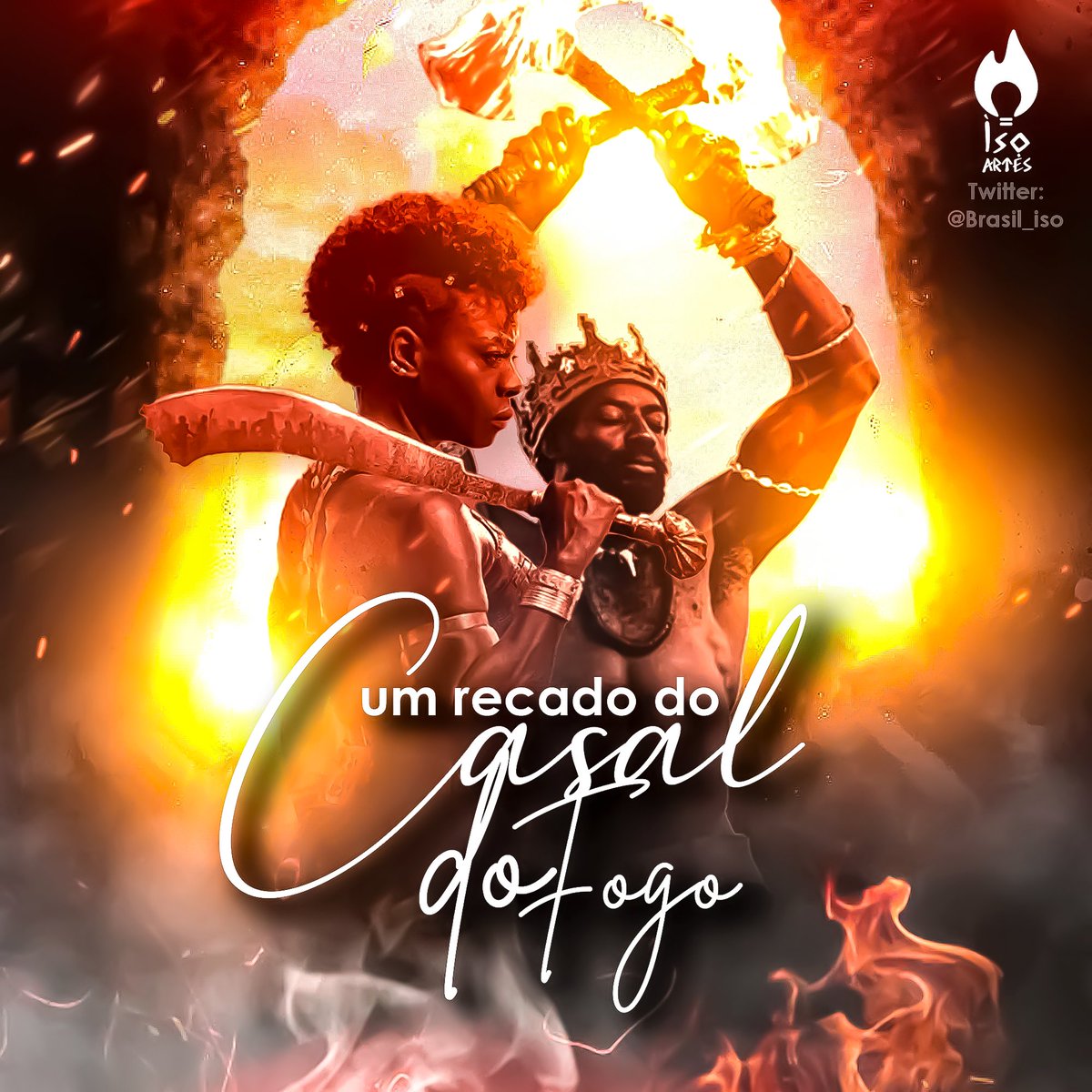 Nesta ultima Quarta-feira do mês o casal do fogo tem um recado para você!

Xango diz: Com meu fogo eu ilumino seus caminhos e aqueço seu coração das dores da vida, eu te curo!

Oyá diz: Com meus ventos eu limpo sua vida de toda energia ruim, eu te protejo!

Kabesilé! Eparrey!