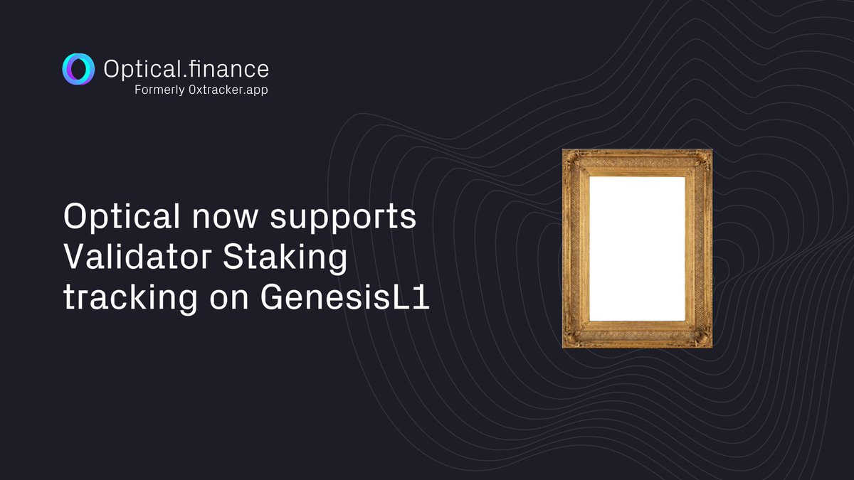 Optical Finance (Formerly 0xtracker.app) tweet media