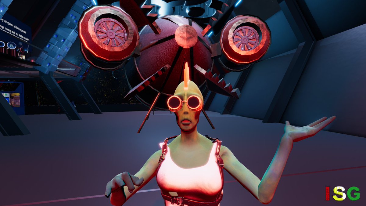 ISGMetaverse's tweet image. Feeling steampunkish in the ISG Orbital City lobby 🥽 #VR #SomniumSpace #OMGEngine #ISGMetaverse