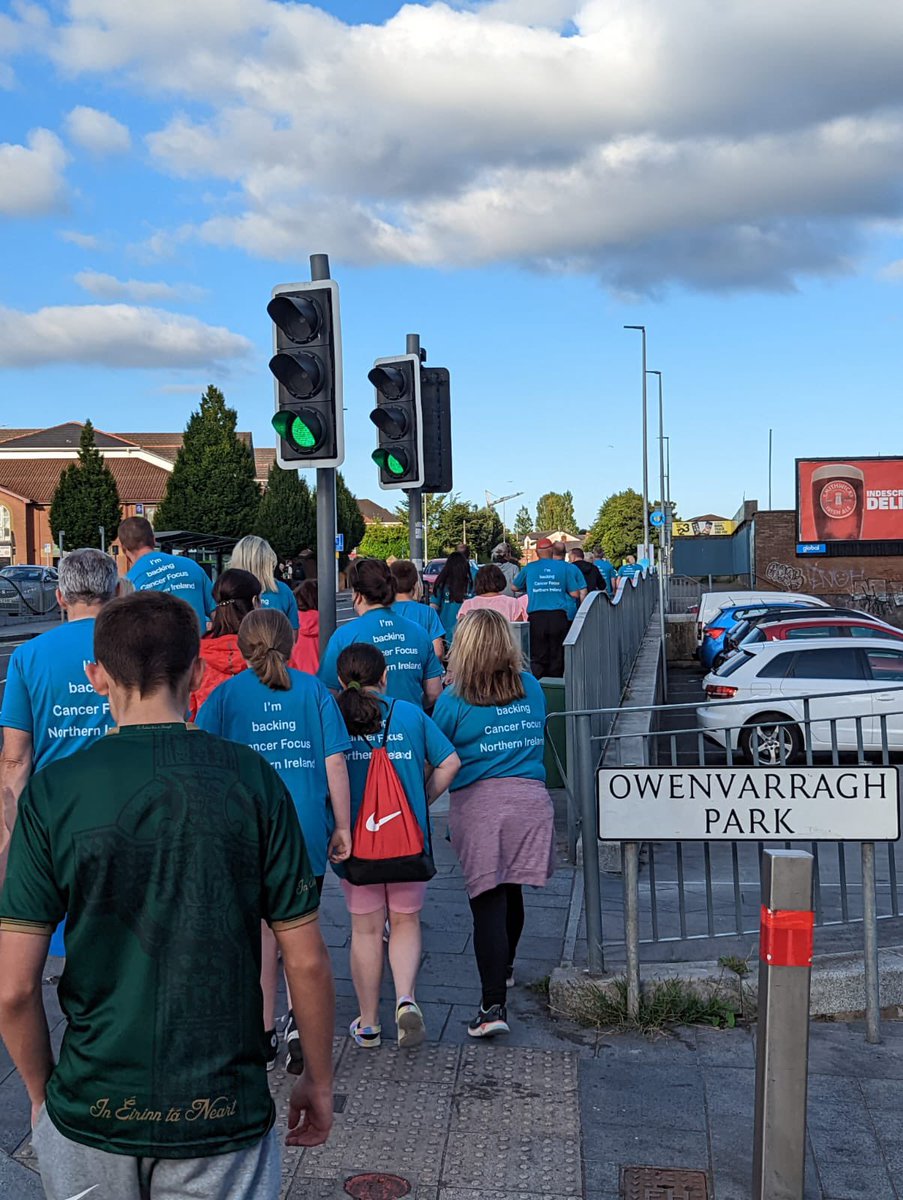 four_gears's tweet photo. The Four Gears team are out and about this evening in support of Cancer Focus Northern Ireland as part of the fundraising walk in memory of Jennifer Bennett.

In memory of Jennifer Bennett 💙

To donate -

https://t.co/edIKXRyJwY

#50to50challenge #awareness https://t.co/yPRuPGwPK0