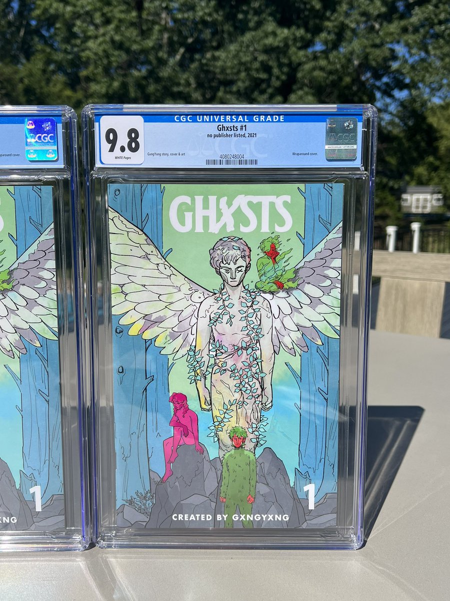I knew the moment I ordered my <a href="/Ghxsts/">Ghxsts</a> comics I was gonna get some graded! The same day I received them I shipped them off to <a href="/CGCComics/">CGC Comics</a>. It took some time but they are finally back and I’m so happy! Pretty sure I have the first ever graded comic  @GxngYxngNFT <a href="/JxnetNFT/">Jxnet</a> <a href="/PxinGxng/">PxinGxng</a>