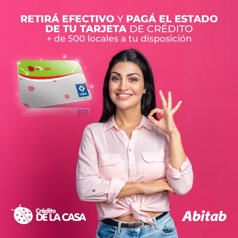 abitabbuceo2001's tweet photo. ➡️ A partir de hoy en todos los locales de Abitab los clientes de Crédito de la Casa van a poder retirar dinero de su tarjeta y pagar su estado de estado de cuenta.
➡️ Bienvenidos y vamos por más!!
@tetirounpique #Abitab https://t.co/tnK2RU9GL4