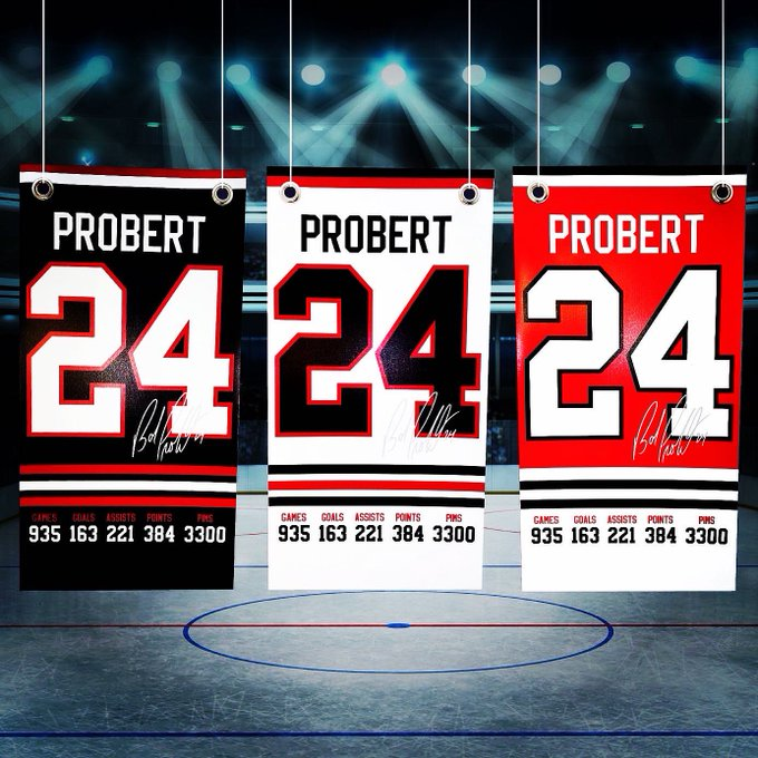The Grind Line Podcast™ (@grindlinepod) on Twitter photo Our friend over at <a href="/retiremynumber/">Retire My Number</a> and the Probert family have created these commemorative jersey banners with proceeds going to the <a href="/BobProbertRide/">Bob Probert Ride</a>. Wings, Blackhawks, All-Star, and Probert Ride designs are available. Link to order below! #LGRW #RedWings
retiremynumberpro.com Our friend over at <a href="/retiremynumber/">Retire My Number</a> and the Probert family have created these commemorative jersey banners with proceeds going to the <a href="/BobProbertRide/">Bob Probert Ride</a>. Wings, Blackhawks, All-Star, and Probert Ride designs are available. Link to order below! #LGRW #RedWings
retiremynumberpro.com