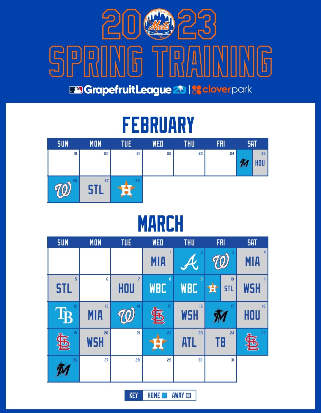 Mets announce Spring Training report dates