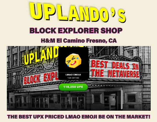 therealuplando's tweet photo. Did you miss out on Todays #upland Block Explorers?🤯 Uplandos BE Shop Buy, Sell, Trade. We work with players to get a good return. Message me for more info! #uplando #blockexplorers #LMAO #Emoji https://t.co/AjGIjqAb2t