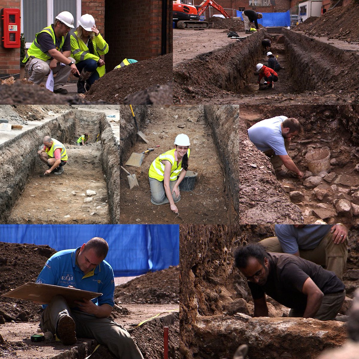 OVER THE PAST WEEK archaeologists from ULAS and volunteers excavated the first two trenches in the search for King Richard III, identifying the friary's chapter house, but no sign of the church yet! #RichardIIITenYearsOn #Leicester #archaeology @ArchAncHistLeic @uniofleicester