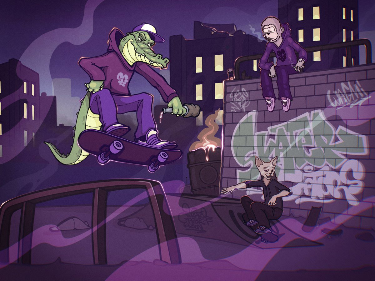 Skater Gators taking over the city 🛹
—————————————————
10 WL Spots | Follow, Like, RT + 🔔 on