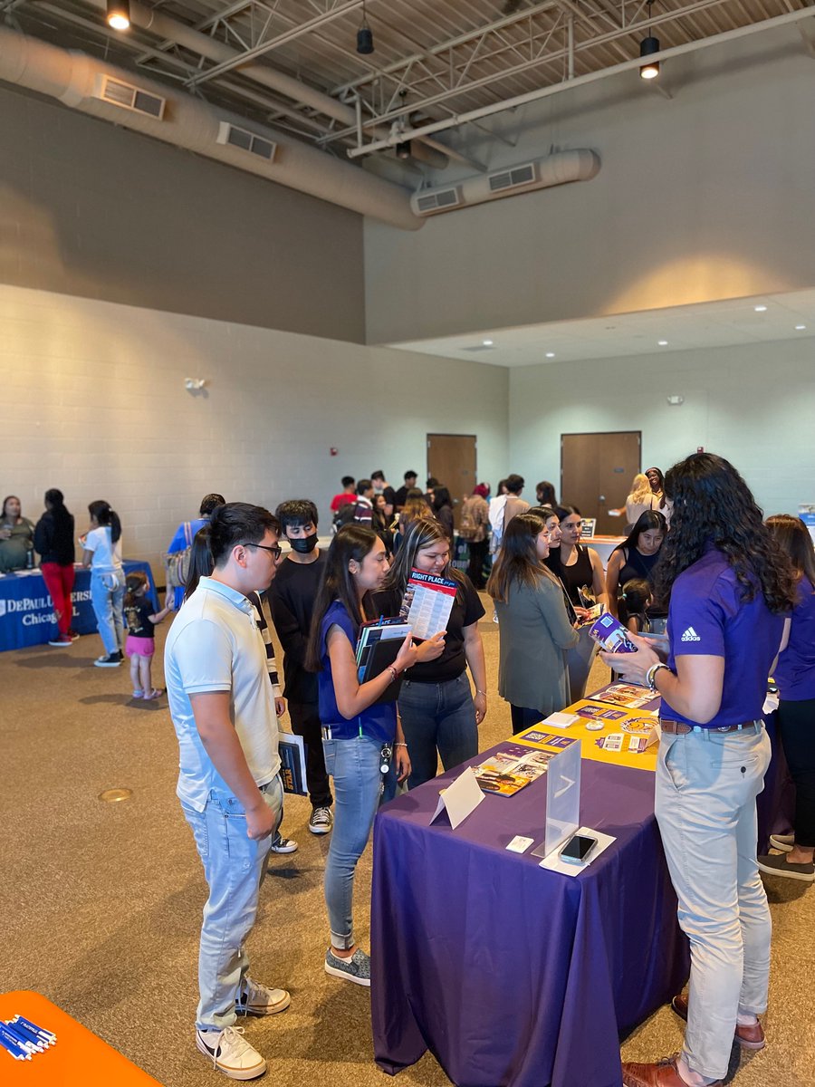 With an hour left at the RLHS College Fair the parking lot is packed outside! But inside the RLHS Class of 2023 are having amazing conversations and even completing on site applications! The energy today has been incredible.