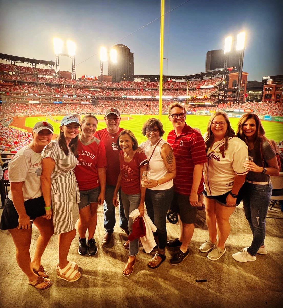 A group of our NICU faculty and APNs supported our amazing families at the annual CDH Awareness Night with the St. Louis Cardinals this past weekend!