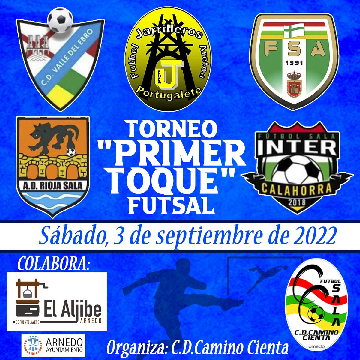 TE INVITAMOS, ÉSTE SÁBADO, 3 DE SEPTIEMBRE, A DISFRUTAR DEL FUTSAL!!! <a href="/CDValleDelEbro/">C.D. Valle del Ebro</a> <a href="/RiojaSala/">A. D. Rioja Sala</a> <a href="/FS_Albelda/">F.S.Albelda</a> @intercalahorra <a href="/jarrillerosfs/">Jarrilleros Fs</a>