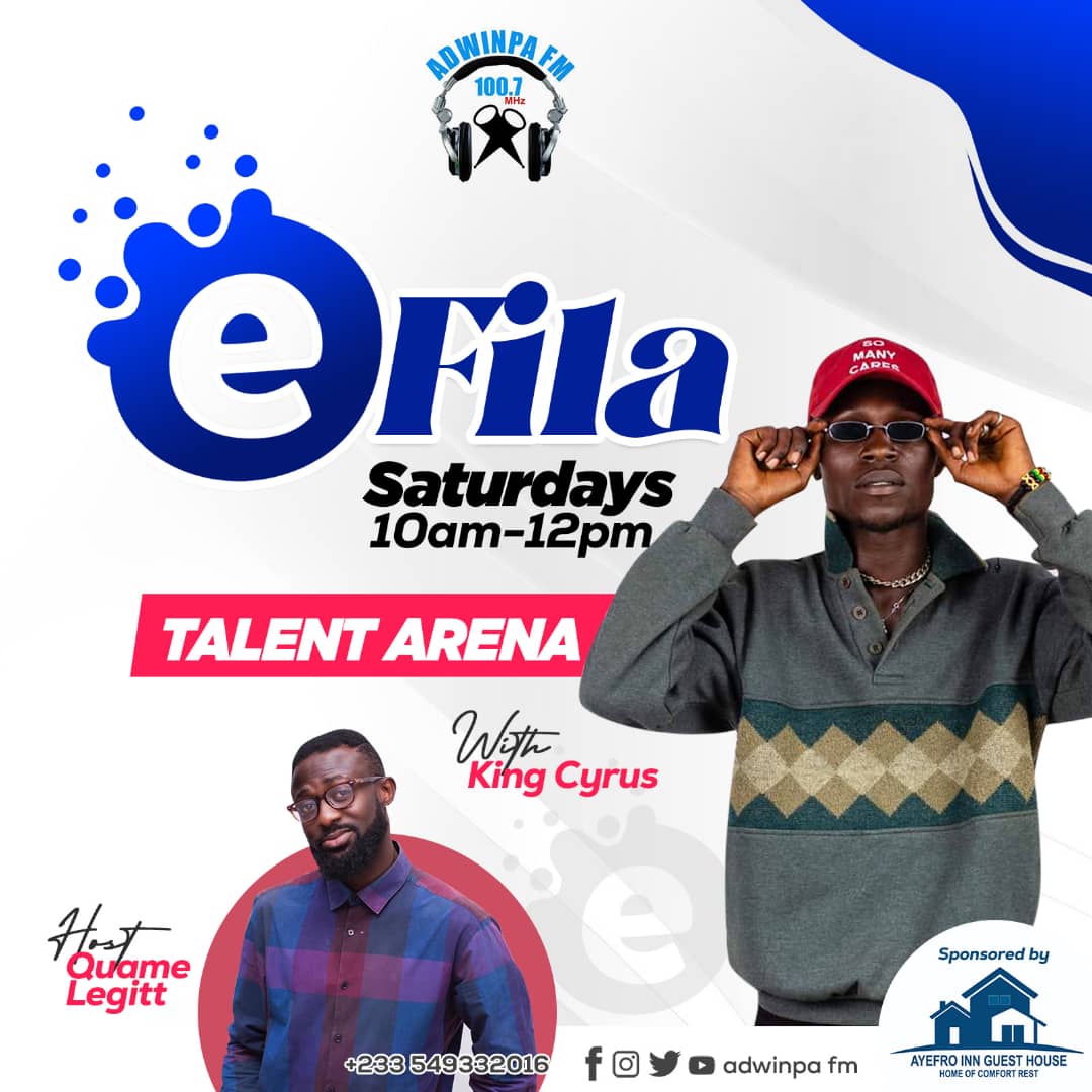 KingCyrusMusic's tweet photo. Catch me live this Saturday on #AdwinpaFM #eFila tune in and listen to Good Music 🎶🎵 #SUSUKA #WIZMUSIC #BLUEBERRYREC #TARKWAWESTSIDE
💡🎯🎯🎯🎯🎯 https://t.co/CWgnM5HtIP