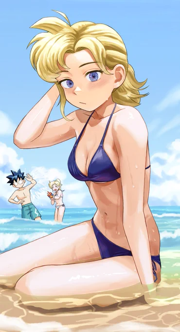 #夏の美女女コンテスト寝過ごしました許してください 