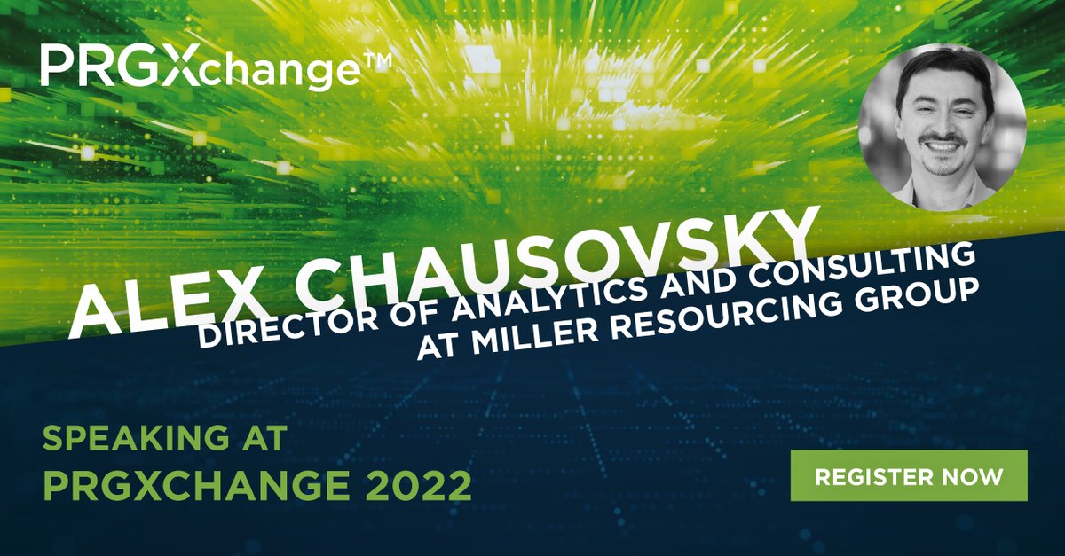 Join us this September at PRGXchange™ 2022 where researcher and analyst Alex Chausovsky shares tactics for winning the war for talent amid the Great Resignation.

Only 18 days to go! Register today: prgxchange.com