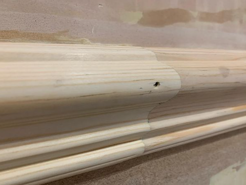 SignatureHomeNW's tweet photo. It's all in the detail 👀

Once painted, the join here will be undetectable. Anyone with basic tools can attach a dado rail to a wall but only the truly skilled can leave a seamless finish like ours. 👏

https://t.co/2WN8GlmYRv

#homerenovation #carpentry #joinery #kitchendesign https://t.co/9JXVwuJR8i
