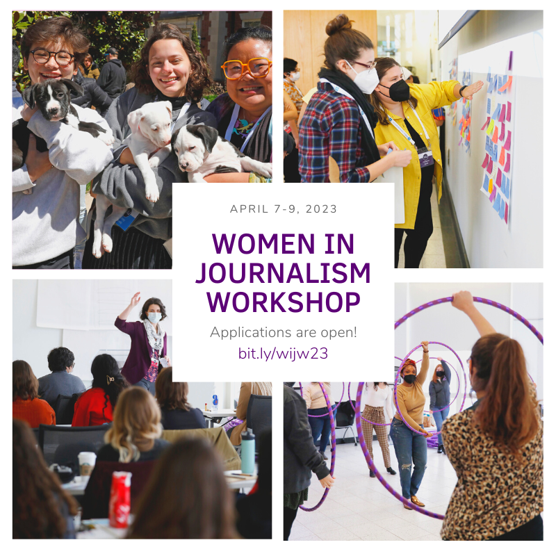 InnovationRJI's tweet photo. The 2023 WIJ Workshop is now accepting applications! #WIJWorkshop
https://t.co/aumDg3wOBm https://t.co/Kdaxr2q2vE